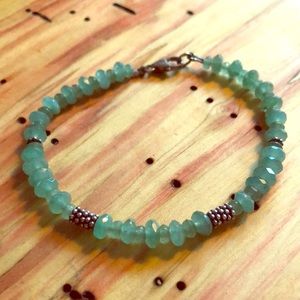 Green stone bracelet
